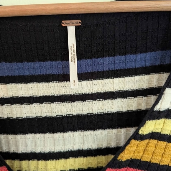 Colorful Striped V-Neck Dress - Picture 5 of 6